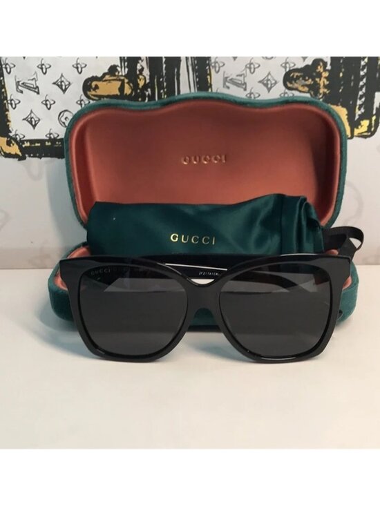 New Authentic Gucci Stylish Black Sunglasses GG0459SA 001 main image 11